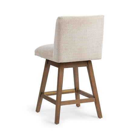 Ava Swivel Vanilla Oat Counter Stool by Classic Home at Eve Furniture