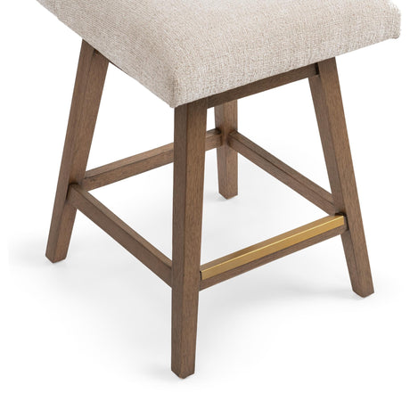 Ava Swivel Vanilla Oat Counter Stool by Classic Home at Eve Furniture