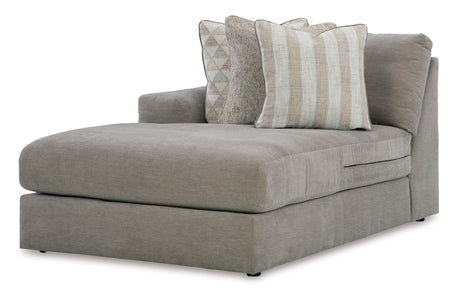 Avaliyah Ash 2-Piece Left Arm Facing (LAF) Chaise Sectional by Ashley at Eve Furniture