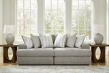 Avaliyah Ash 2-Piece Modular Loveseat by Ashley at Eve Furniture