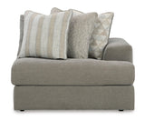 Avaliyah Ash 2-Piece Modular Loveseat by Ashley at Eve Furniture