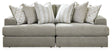 Avaliyah Ash 2-Piece Modular Loveseat by Ashley at Eve Furniture