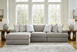 Avaliyah Ash 3-Piece Left Arm Facing (LAF) Chaise Sectional by Ashley at Eve Furniture