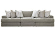Avaliyah Ash 3-Piece Sectional Sofa by Ashley at Eve Furniture