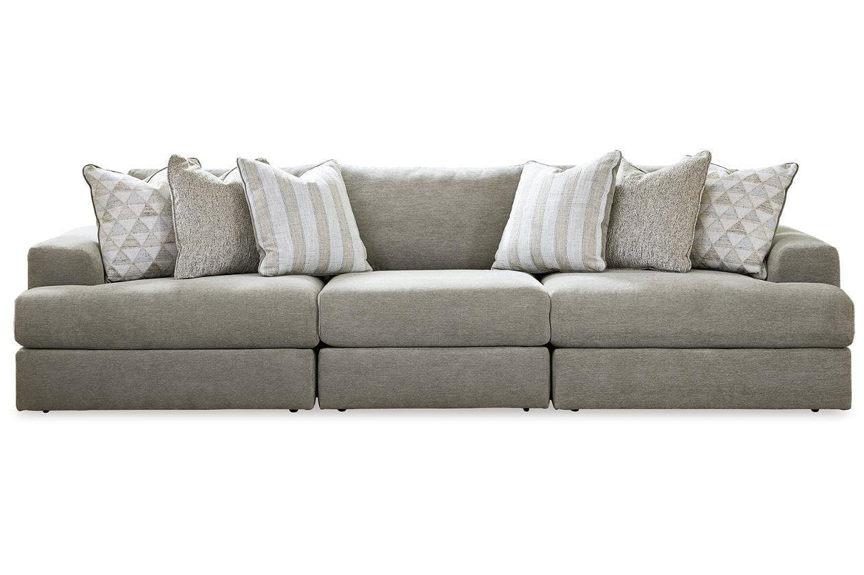 Avaliyah Ash 3-Piece Sectional Sofa by Ashley at Eve Furniture