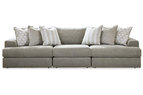 Avaliyah Ash 3-Piece Sectional Sofa by Ashley at Eve Furniture