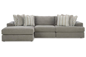 Avaliyah Ash 3-Piece Sectional with Chaise by Ashley at Eve Furniture