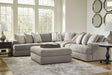 Avaliyah Ash 5-Piece Sectional by Ashley at Eve Furniture