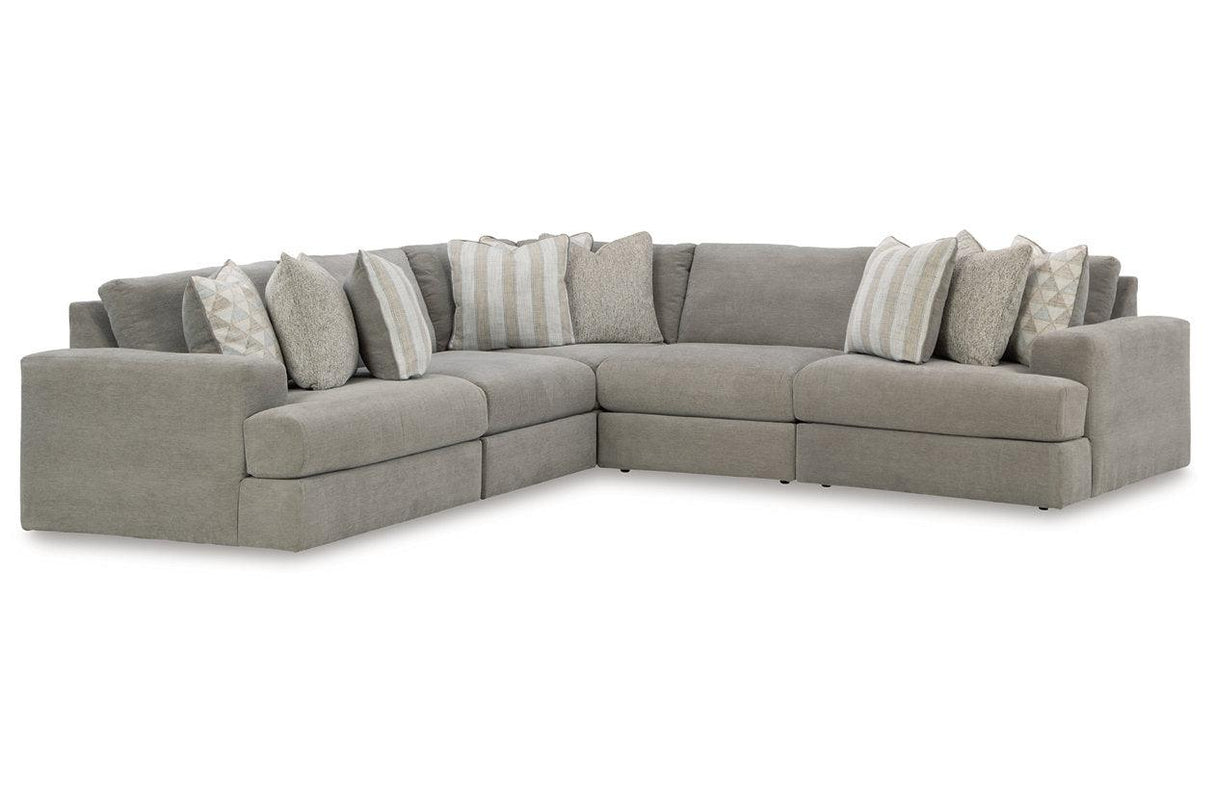 Avaliyah Ash 5-Piece Sectional by Ashley at Eve Furniture