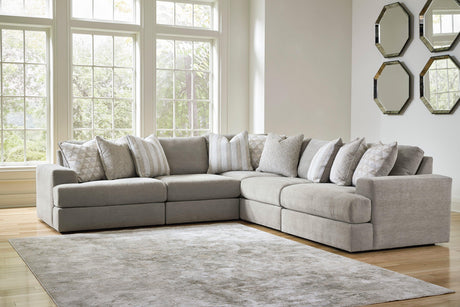 Avaliyah Ash 5-Piece Sectional by Ashley at Eve Furniture