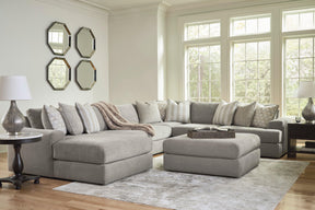 Avaliyah Ash 6-Piece Left Arm Facing (LAF) Chaise Sectional by Ashley at Eve Furniture