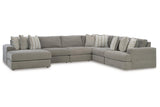 Avaliyah Ash 6-Piece Sectional by Ashley at Eve Furniture