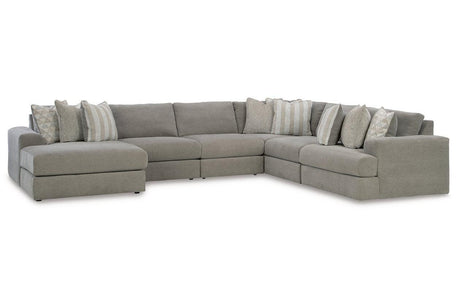 Avaliyah Ash 6-Piece Sectional by Ashley at Eve Furniture