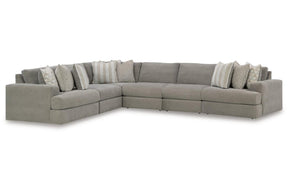 Avaliyah Ash 6-Piece Sectional by Ashley at Eve Furniture