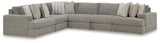 Avaliyah Ash 6-Piece Sectional by Ashley at Eve Furniture