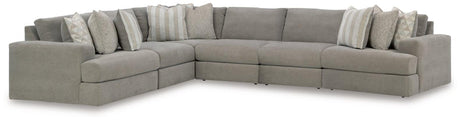 Avaliyah Ash 6-Piece Sectional by Ashley at Eve Furniture