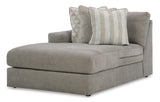 Avaliyah Ash 7-Piece Left Arm Facing (LAF) Chaise Sectional by Ashley at Eve Furniture