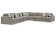 Avaliyah Ash 7-Piece Sectional by Ashley at Eve Furniture