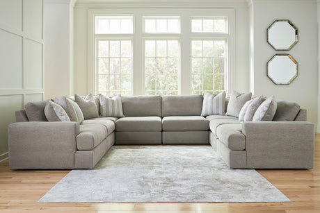 Avaliyah Ash 8-Piece Sectional by Ashley at Eve Furniture