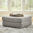 Avaliyah Ash Oversized Accent Ottoman by Ashley at Eve Furniture