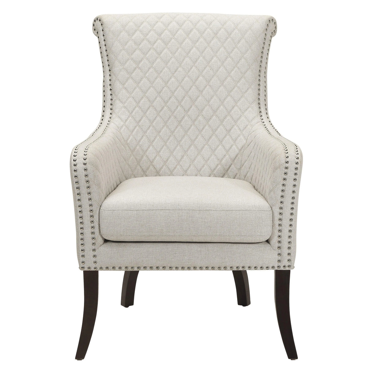 Avalon Beige Quilted Accent Chair by Homelegance at Eve Furniture
