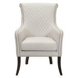 Avalon Beige Quilted Accent Chair by Homelegance at Eve Furniture
