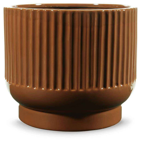 Avalyah Burnt Umber Vase by Ashley at Eve Furniture