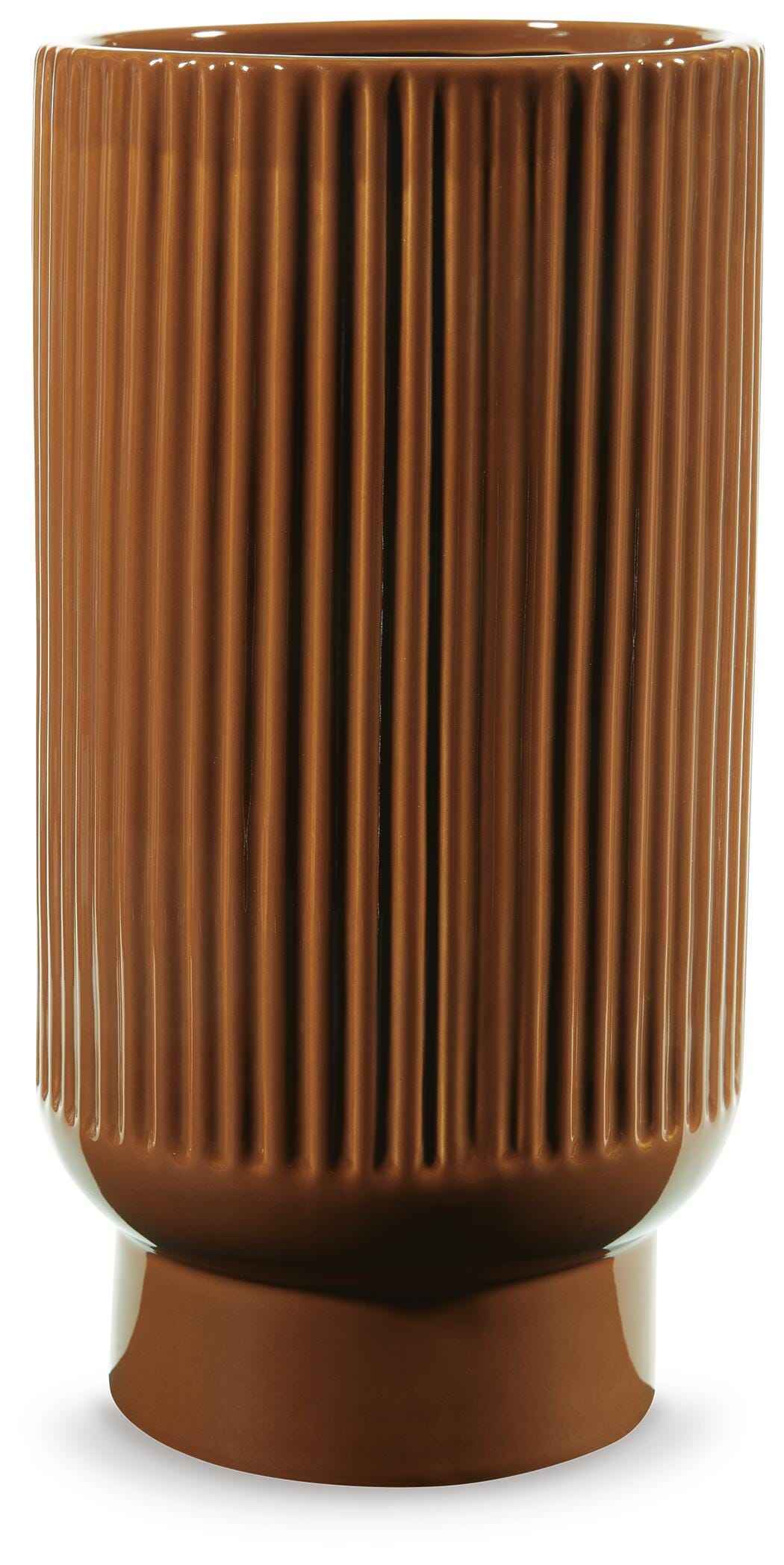 Avalyah Burnt Umber Vase by Ashley at Eve Furniture