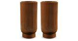 Avalyah Burnt Umber Vase by Ashley at Eve Furniture