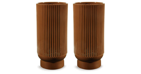 Avalyah Burnt Umber Vase by Ashley at Eve Furniture