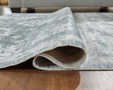 Avanworths Blue/Gray/Ivory Washable Large Rug by ASHLEY FURNITURE at Eve Furniture