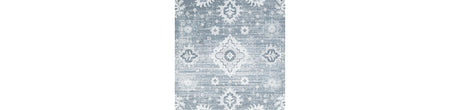 Avanworths Blue/Gray/Ivory Washable Medium Rug by Ashley at Eve Furniture