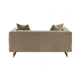 Avara Warm Mink Brown Loveseat by Furniture of America at Eve Furniture