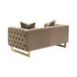 Avara Warm Mink Brown Loveseat by Furniture of America at Eve Furniture