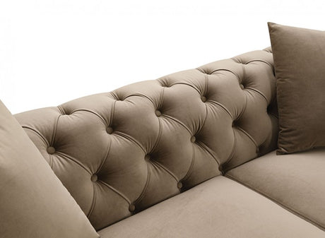 Avara Warm Mink Brown Sofa by Furniture of America at Eve Furniture
