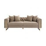 Avara Warm Mink Brown Sofa by Furniture of America at Eve Furniture