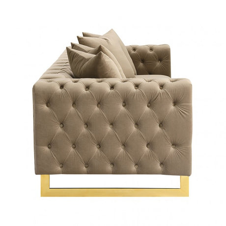 Avara Warm Mink Brown Sofa by Furniture of America at Eve Furniture