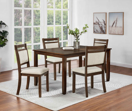 Avasa Brown 5-Piece Dining Room Set by Crown Mark at Eve Furniture