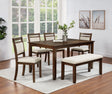 Avasa Brown/Beige 6-Piece Dining Room Set by Crown Mark at Eve Furniture