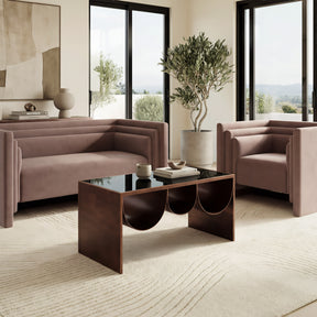 Aveiro Copper & Black Coffee Table by Zuomod at Eve Furniture