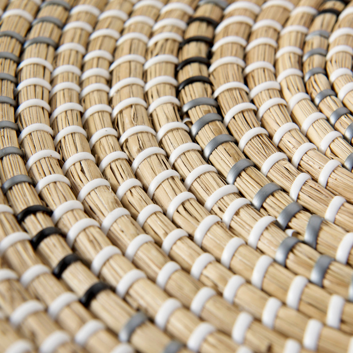 Avel Light Brown Seagrass W/Dark Brown String Round Wall Hanging Plate by Mercana at Eve Furniture