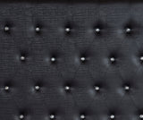 Aveline Black King LED Upholstered Panel Bed by Homelegance at Eve Furniture