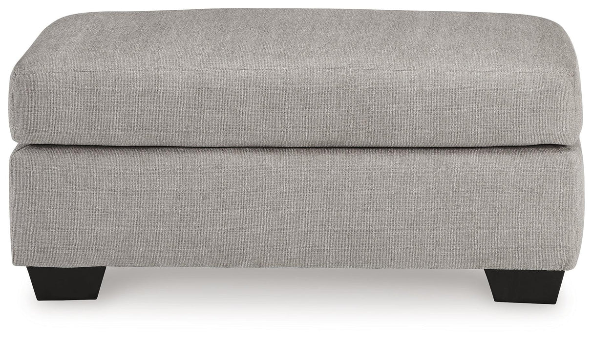 Avenal Park Flannel Ottoman by Ashley at Eve Furniture