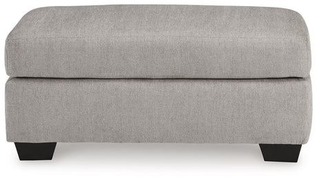 Avenal Park Flannel Ottoman by Ashley at Eve Furniture