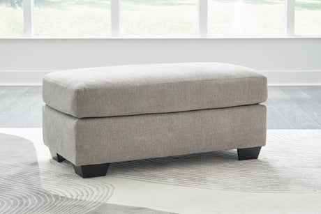 Avenal Park Flannel Ottoman by Ashley at Eve Furniture