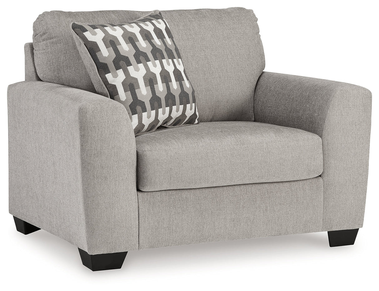 Avenal Park Flannel Oversized Chair