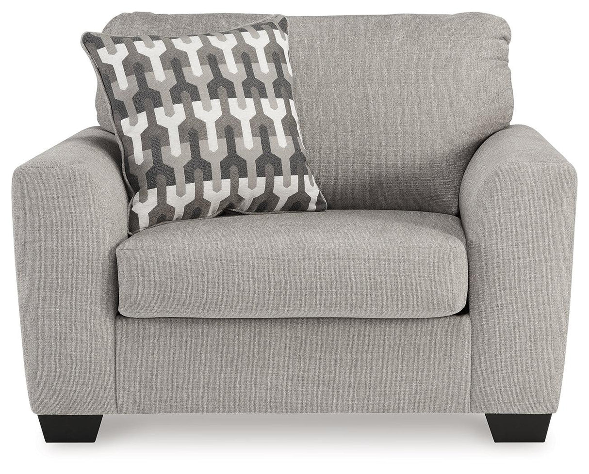 Avenal Park Flannel Oversized Chair by Ashley at Eve Furniture
