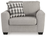 Avenal Park Flannel Oversized Chair by Ashley at Eve Furniture