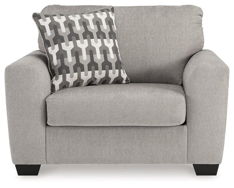 Avenal Park Flannel Oversized Chair by Ashley at Eve Furniture