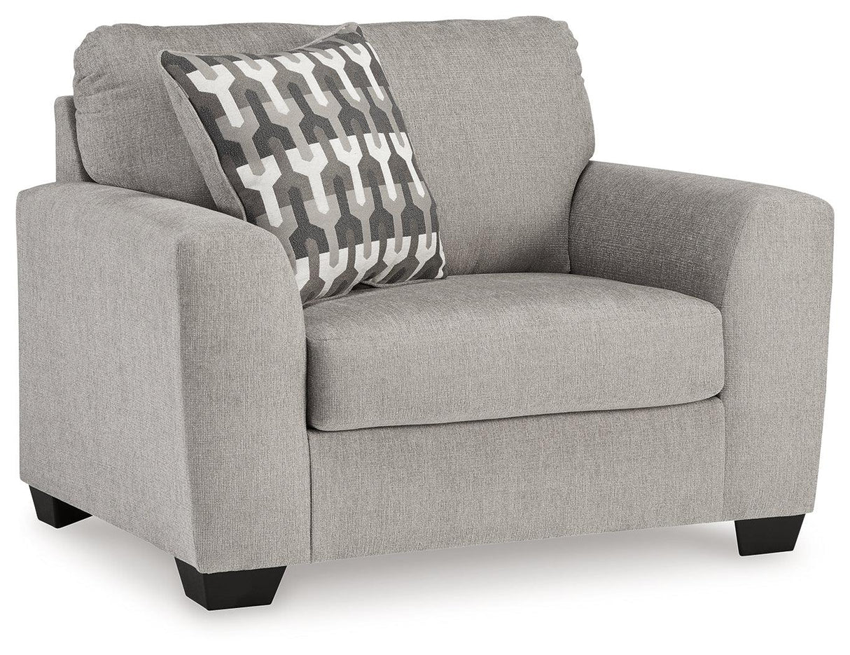 Avenal Park Flannel Oversized Chair by Ashley at Eve Furniture